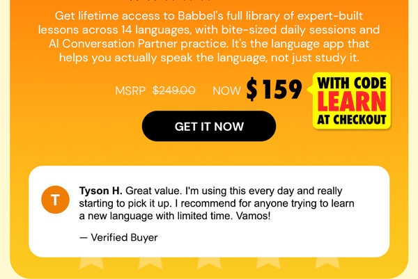Babbel Language Learning: Lifetime Subscription (All Languages)