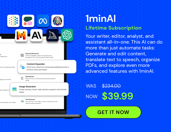 1minAI: Lifetime Subscription