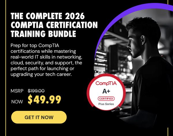 The Complete 2026 CompTIA Certification Training Bundle
