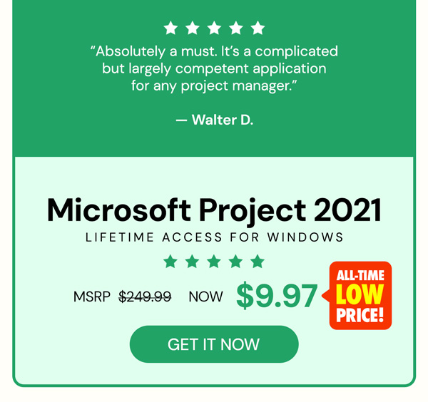 Microsoft Project 2021 Professional: Lifetime License for Windows
