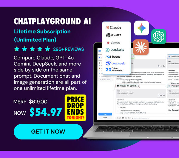 ChatPlayground AI: Lifetime Subscription (Unlimited Plan)