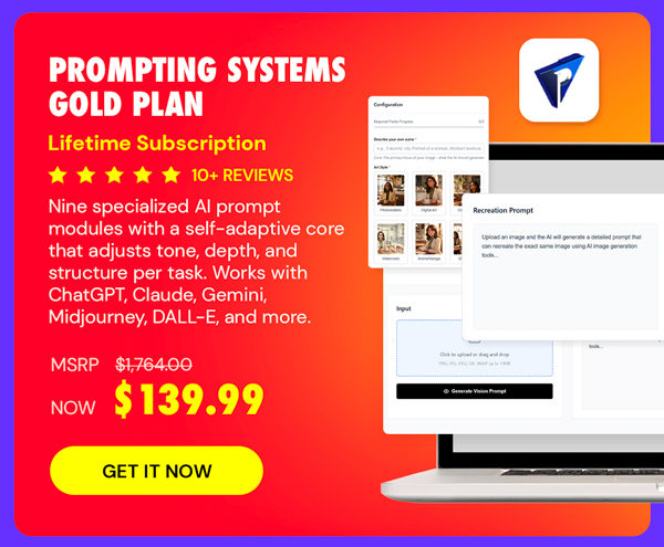 Prompting Systems: Lifetime Subscription (Gold Plan)