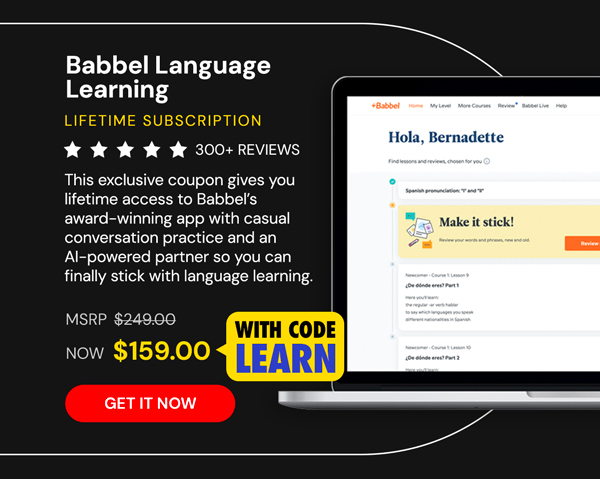 Babbel Language Learning: Lifetime Subscription (All Languages)