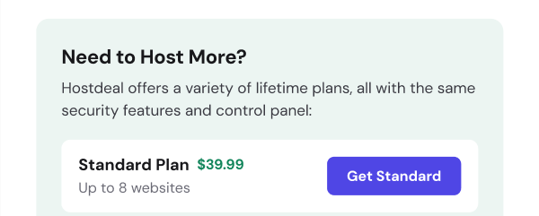 Hostdeal Web Hosting & Domains Lifetime Subscriptions
