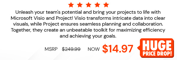 Microsoft Visio or Project 2021 for Windows | Lifetime License