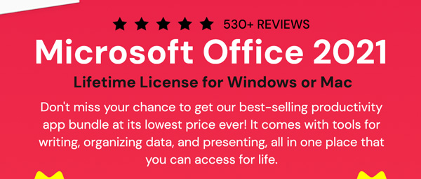 Microsoft Office Professional 2021 for Windows: Lifetime License