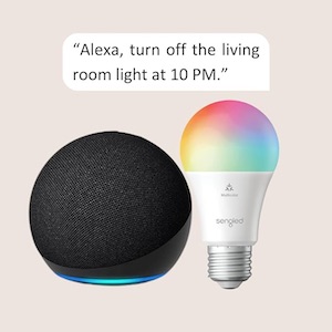 Echo Dot (5th Gen) + Smart Color Bulb