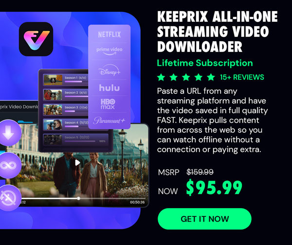 Keeprix All-in-One Streaming Video Downloader: Lifetime Subscription