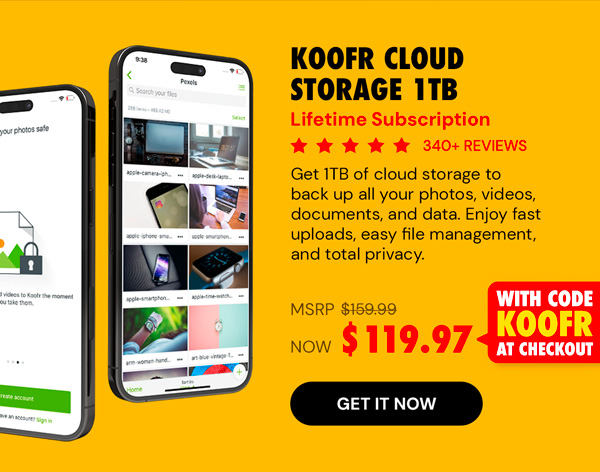Koofr Cloud Storage: Lifetime Subscription (1TB)