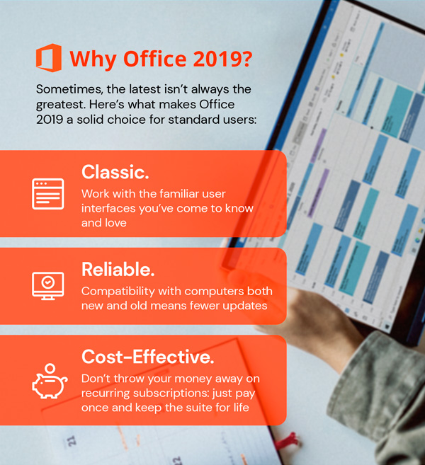 Microsoft Office 2019 for Windows or Mac | Lifetime License