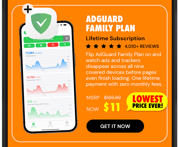 AdGuard Family Plan: Lifetime Subscription