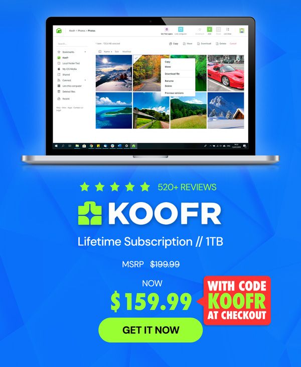 Koofr Cloud Storage: Lifetime Subscription (1TB)