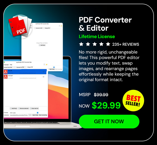 PDF Converter & Editor: Lifetime License