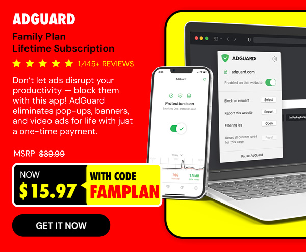 AdGuard Family Plan: Lifetime Subscription