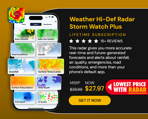 Weather Hi-Def Radar Storm Watch Plus: Lifetime Subscription