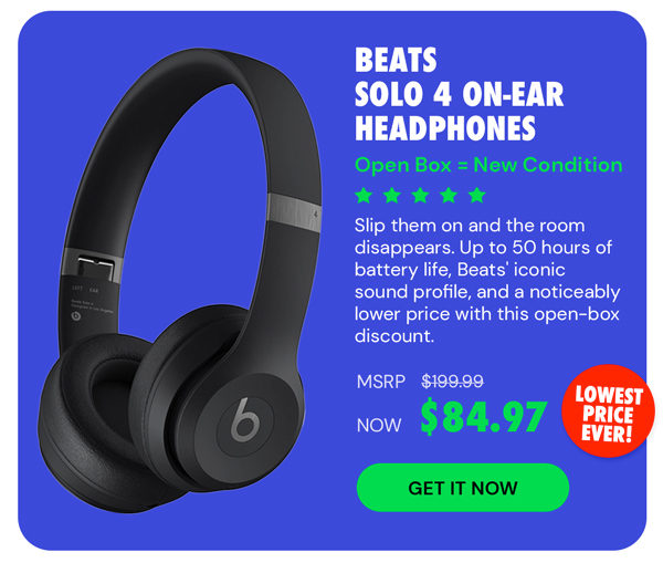 Beats Solo 4 On-Ear Headphones (Open Box)
