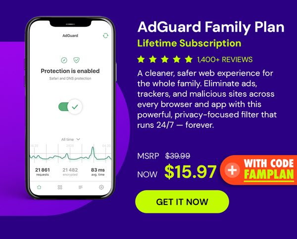 AdGuard Family Plan: Lifetime Subscription