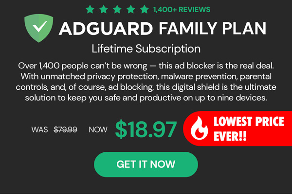 AdGuard Family Plan: Lifetime Subscription