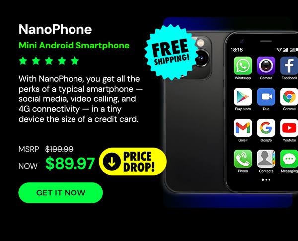 NanoPhone - A Miniaturized Smartphone Packed with Mega Features!