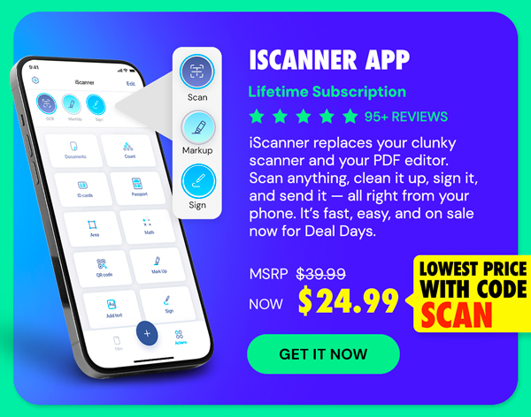 iScanner App: Lifetime Subscription
