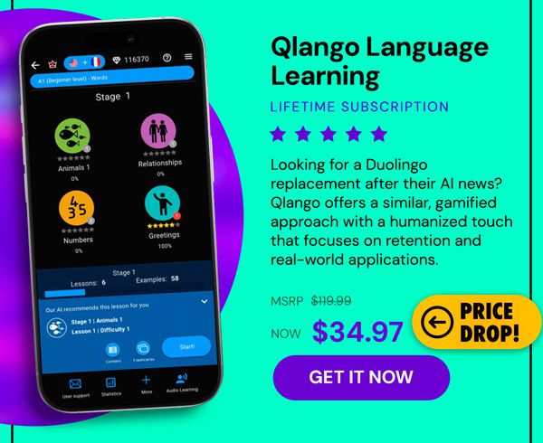 Qlango Language Learning: Lifetime Subscription (All Languages)