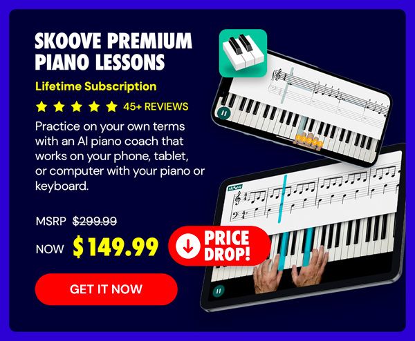 Skoove Premium Piano Lessons: Lifetime Subscription
