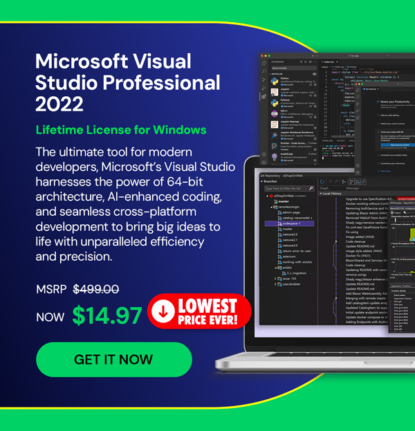 Microsoft Visual Studio Professional 2022 for Windows