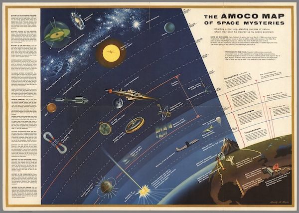 Revisiting a 1958 map of space mysteries | Atlas Obscura