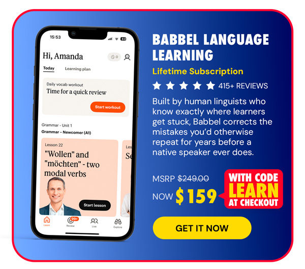 Babbel Language Learning: Lifetime Subscription (All Languages)