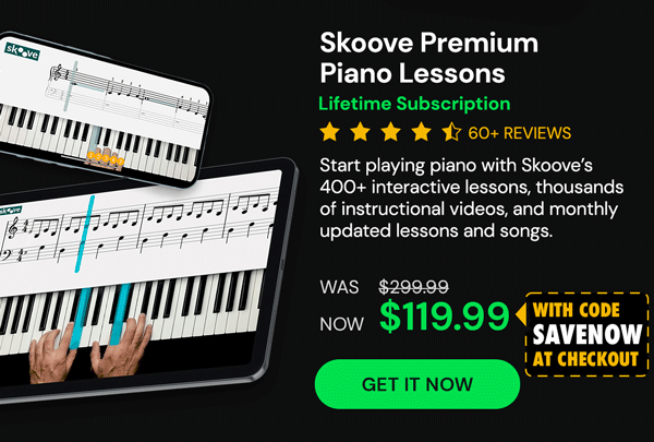 Skoove Premium Piano Lessons: Lifetime Subscription