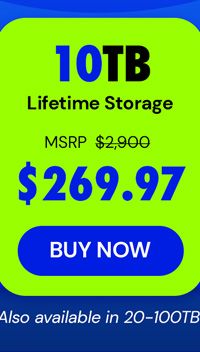 Internxt Cloud Storage Lifetime Subscription: 10TB Plan