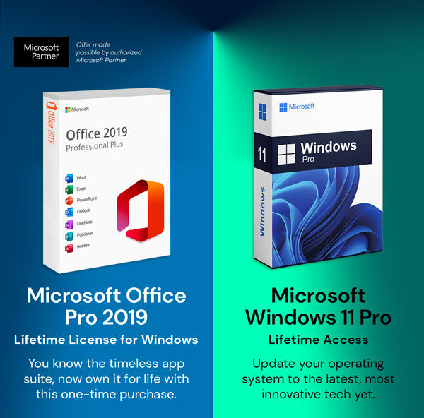 The All-In-One Microsoft Office Pro Plus 2021 for Windows: Lifetime License + Windows 11 Pro Bundle