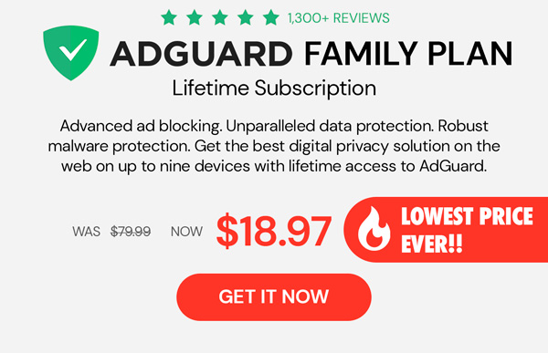 AdGuard Family Plan: Lifetime Subscription