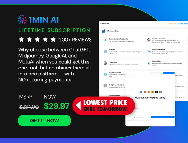 1minAI: Lifetime Subscription