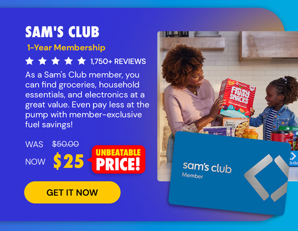 Sam's Club 1-Year Membership with Auto-Renew!