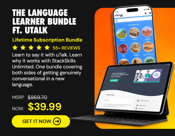The Language Learner Lifetime Subscription Bundle ft. uTalk