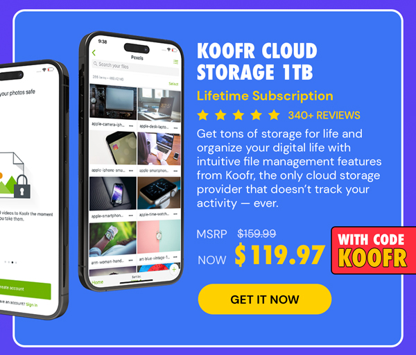 Koofr Cloud Storage: Lifetime Subscription (1TB)