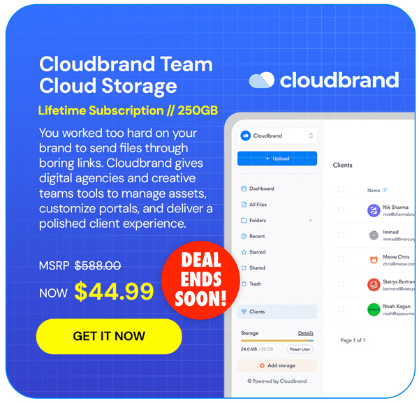 Cloudbrand Team Cloud Storage: Lifetime Subscription