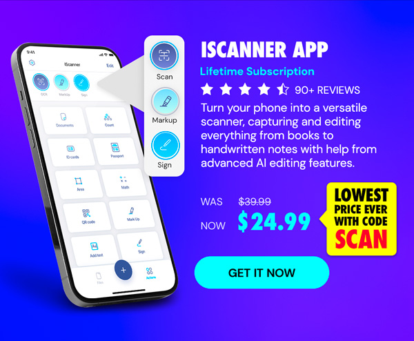 iScanner App: Lifetime Subscription