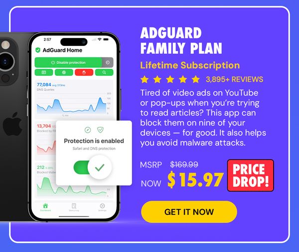 AdGuard Family Plan: Lifetime Subscription