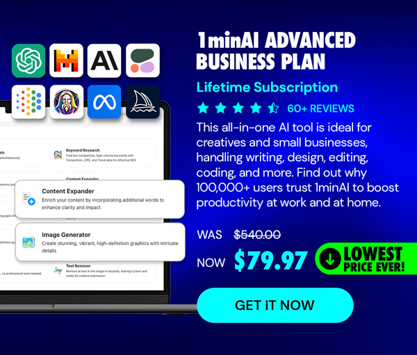 1minAI Advanced Business Plan Lifetime Subscription