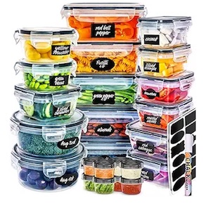 Plastic Food Storage Containers (50-Piece)