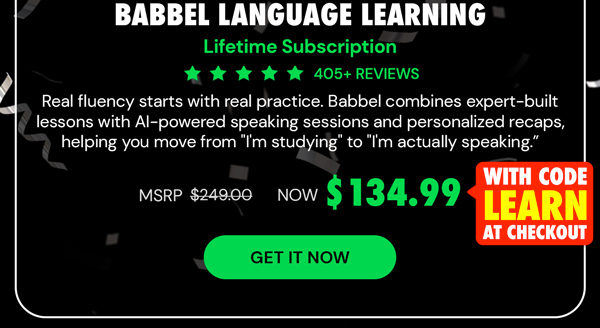 Babbel Language Learning: Lifetime Subscription (All Languages)