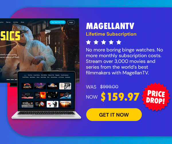 MagellanTV Documentary Streaming Service: Lifetime Subscription