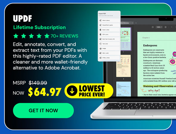 UPDF Pro: Lifetime Subscription
