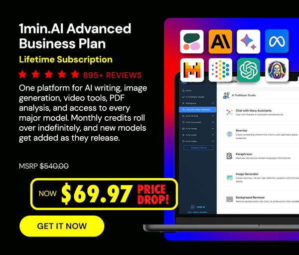 1minAI Advanced Business Plan Lifetime Subscription