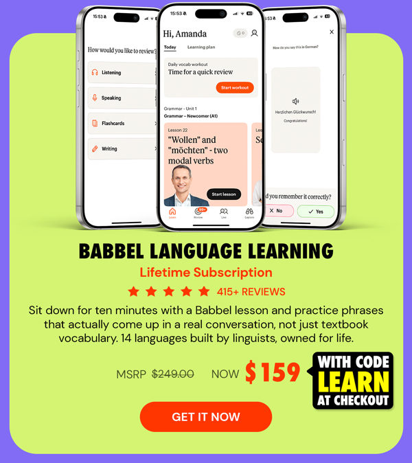 Babbel Language Learning: Lifetime Subscription (All Languages)