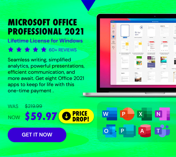 Microsoft Office Professional 2021 for Windows: Lifetime License