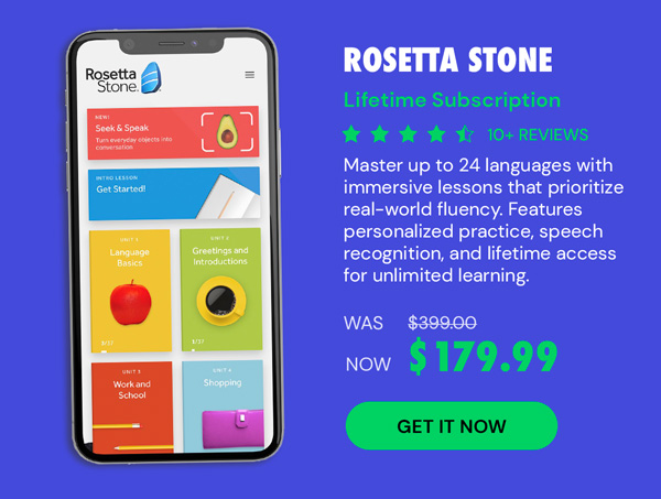 Rosetta Stone: Lifetime Subscription (All Languages)