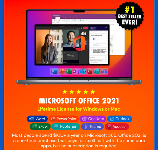 Microsoft Office Professional 2021 for Windows: Lifetime License